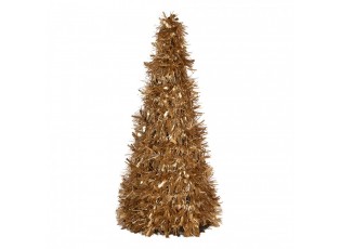 Christmas Decoration Christmas Tree ? 21x48 Cm Gold Colored Plastic - ? 21*48 cm