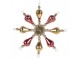 Christmas Ornament 16x3x16 Cm Pink Glass - 16*3*16 cm Clayre & Eef