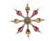 Christmas Ornament 16x3x16 Cm Pink Glass - 16*3*16 cm Clayre & Eef