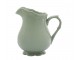 Zelený porcelánový džbán s krajkou Provence lace verte - 18cm / 1.1L Chic Antique