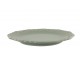 Zelený porcelánový dezertní talíř s krajkou Provence lace verte - Ø 19 cm Chic Antique