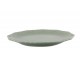 Zelený porcelánový jídelní talíř s krajkou Provence lace verte - Ø 27 cm Chic Antique