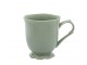 Zelený porcelánový hrnek s krajkou Provence lace verte - 10 cm / 300 ml Chic Antique