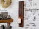 Dřevěný nástěnný svícen Grimaud Unit - 12*10*43 cm Chic Antique