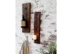 Dřevěný nástěnný svícen Grimaud Unit - 12*10*43 cm Chic Antique