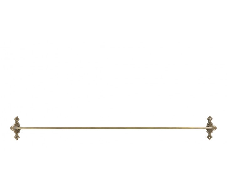 Mosazná antik nástěnná závěsná polička Terrié L - 80*10 cm Chic Antique