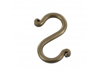Mosazný antik závěsný háček Terrié S - 2,5*5 cm