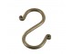 Mosazný antik závěsný háček Terrié M - 4*8 cm Chic Antique