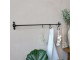 Černá antik nástěnná závěsná tyč Terrié L - 80*10 cm Chic Antique