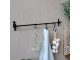 Černá antik nástěnná závěsná tyč Terrié M - 60*10 cm Chic Antique