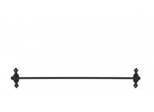 Černá antik nástěnná závěsná tyč Terrié M - 60*10 cm