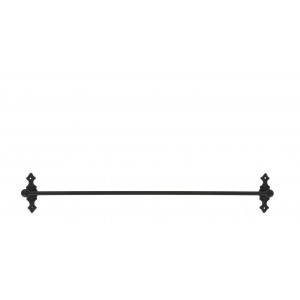 Černá antik nástěnná závěsná tyč Terrié M - 60*10 cm