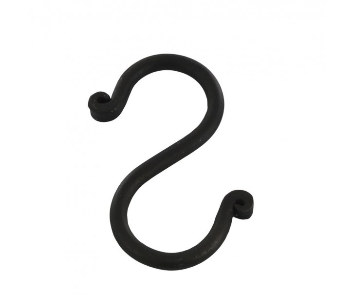 Černý antik závěsný háček Terrié M - 4*8 cm Chic Antique