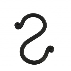 Černý antik závěsný háček Terrié M - 4*8 cm