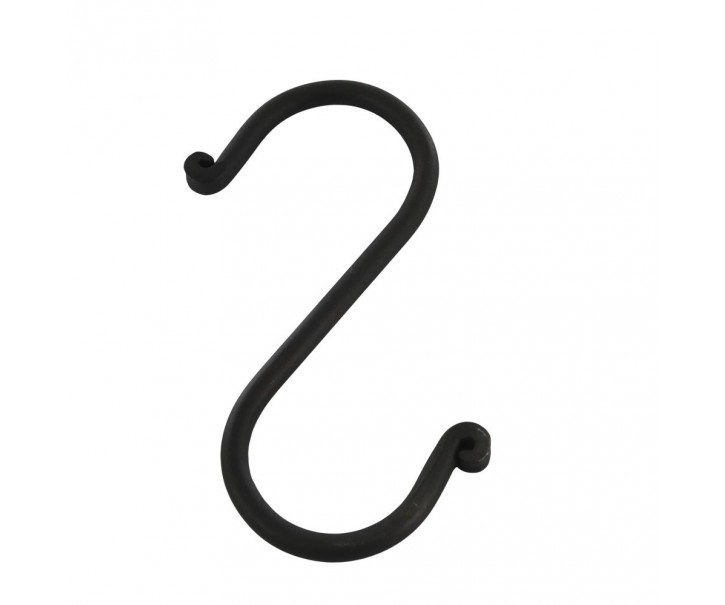 Černý antik závěsný háček Terrié M - 4*8 cm Chic Antique
