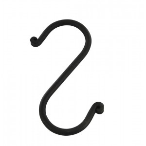 Černý antik závěsný háček Terrié L - 5*11 cm