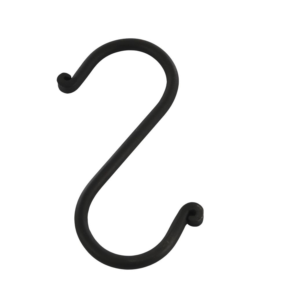 Černý antik závěsný háček Terrié L - 5*11 cm
