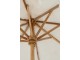 Bílý slunečník s dřevěnou tyčí a třásněmi Macrame - ∅ 200 250 cm J-Line by Jolipa