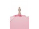 Růžový slunečník s dřevěnou tyčí a třásněmi Bobbi Pink - ∅ 200*260 cm J-Line by Jolipa