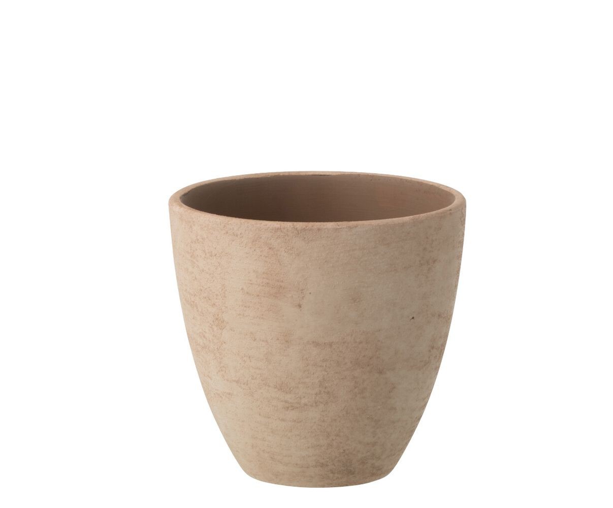 Levně Béžový keramický obal na květináč Larigge S - Ø 14*14 cm 63017