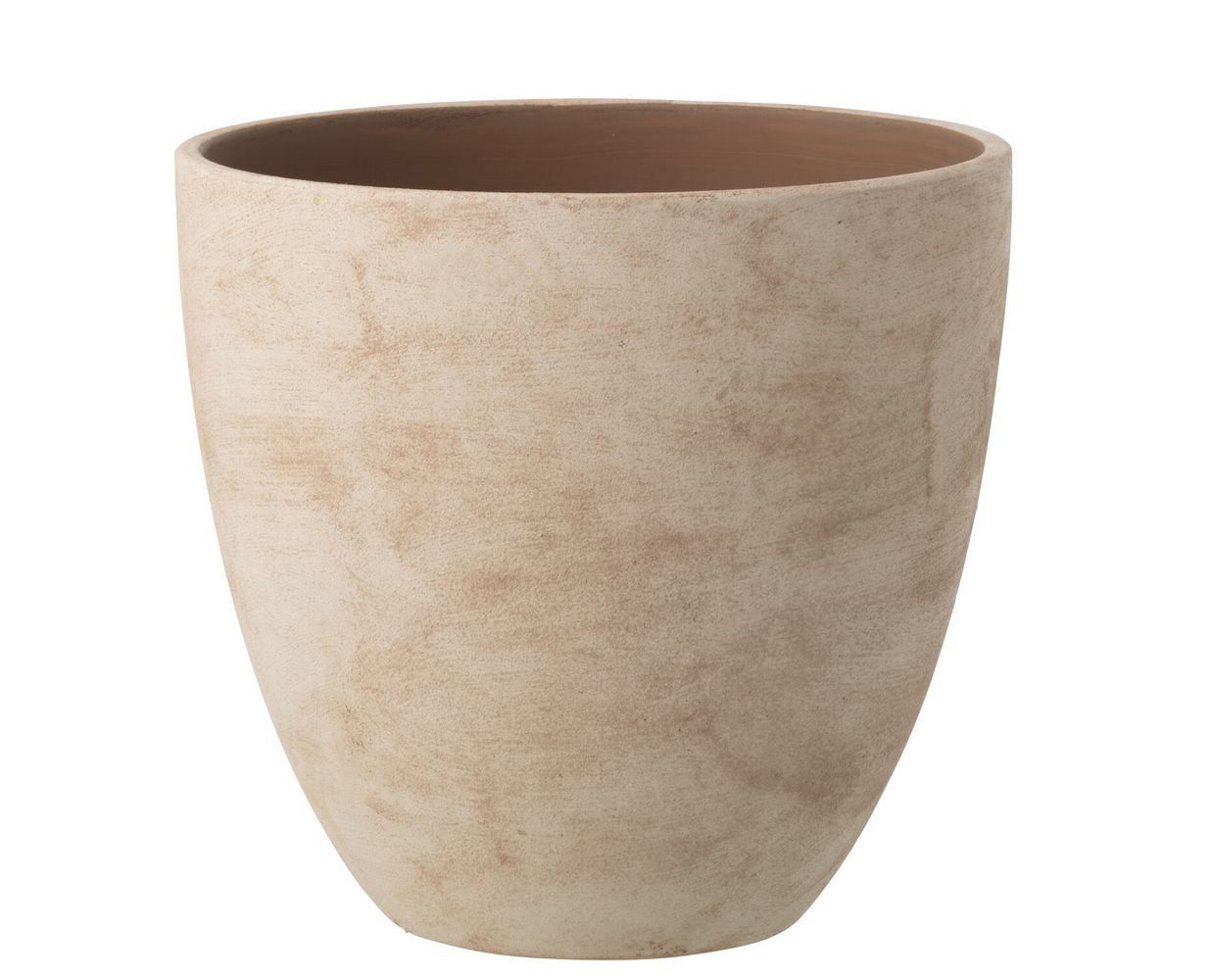 Béžový keramický obal na květináč Larigge L - Ø 30*29 cm