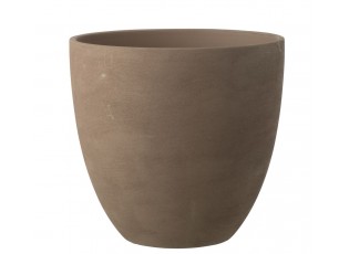 Taupe antik keramický obal na květináč Larigge XL - Ø 36*34 cm