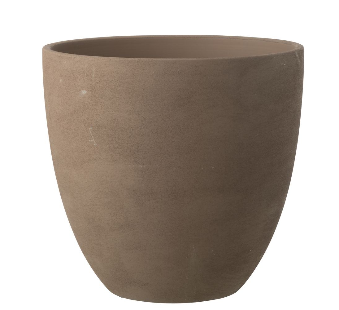 Taupe antik keramický obal na květináč Larigge XL - Ø 36*34 cm
