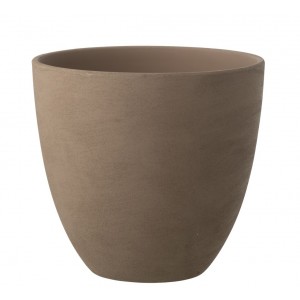 Taupe antik keramický obal na květináč Larigge L - Ø 30*29 cm