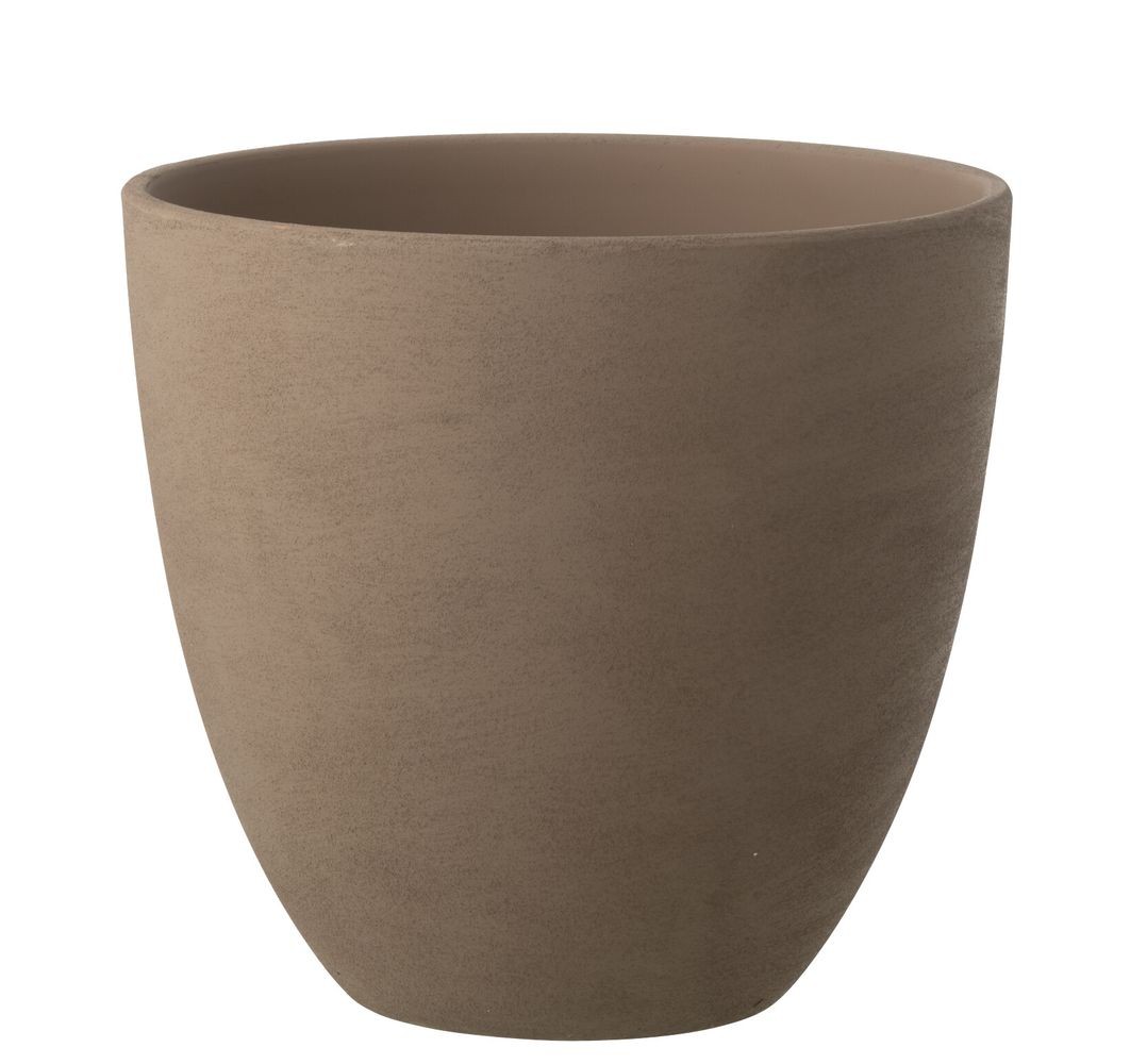 Taupe antik keramický obal na květináč Larigge L - Ø 30*29 cm