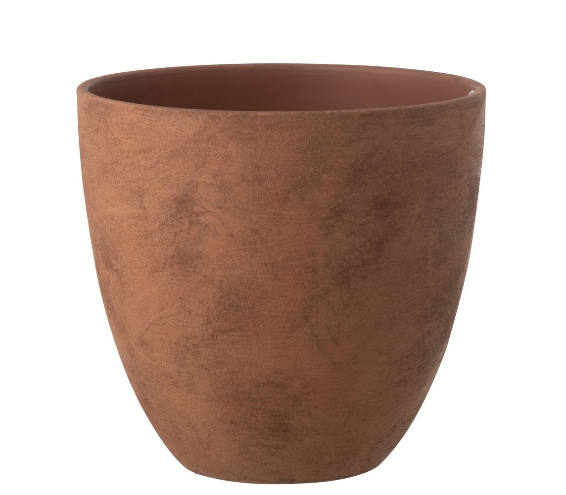 Levně Rezavý antik keramický obal na květináč Larigge L - Ø 30*29 cm 63033
