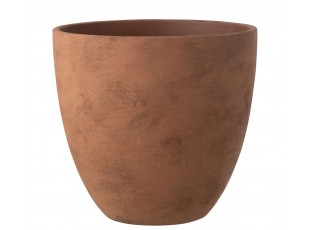 Rezavý antik keramický obal na květináč Larigge XL - Ø 36*34 cm