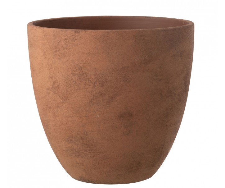 Rezavý antik keramický obal na květináč Larigge XL - Ø 36*34 cm J-Line by Jolipa