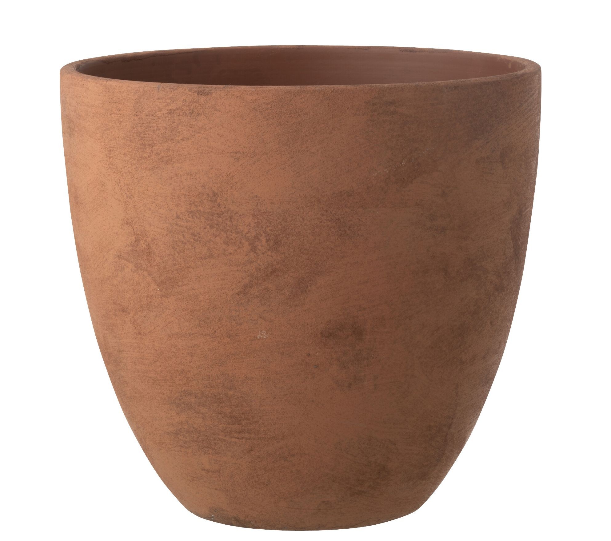 Rezavý antik keramický obal na květináč Larigge XL - Ø 36*34 cm