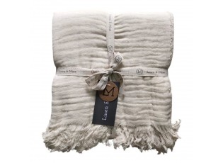 Krémový mušelínový pléd Nova Muslin - 140*200 cm 