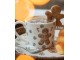Bílý porcelánový hrnek s perníčkem Gingerbread Magic - 12*8*7 cm / 275 ml Clayre & Eef