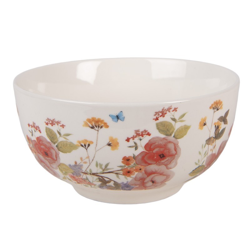 Porcelánová miska s květy Flower & Fiesta - Ø 14*7 cm / 500 ml