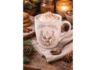 Porcelánový hrnek s jelenem Gentle Wilderness - 12*8*10 cm / 300 ml