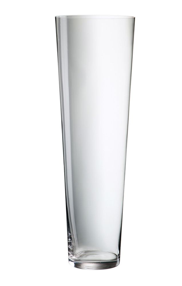 Levně Transparentní skleněná váza Tow - Ø 19,5*70 cm 58695