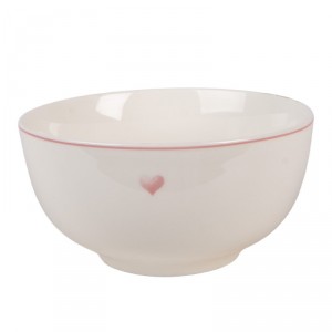 Porcelánová miska se srdíčkem Beautiful Heart - Ø 14*7 cm / 500 ml