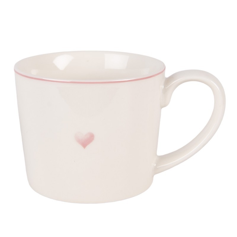 Porcelánový hrnek se srdíčkem Beautiful Heart - 12*8*7 cm / 275 ml