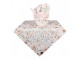 Bílá bavlněná chňapka - podložka s růžemi Soft Romantic Blush - 20*20 cm Clayre & Eef
