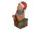 Christmas Decoration Figurine Bear 14x14x25 Cm Brown Plastic - 14*14*25 cm Clayre & Eef