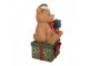 Christmas Decoration Figurine Bear 14x14x25 Cm Brown Plastic - 14*14*25 cm Clayre & Eef
