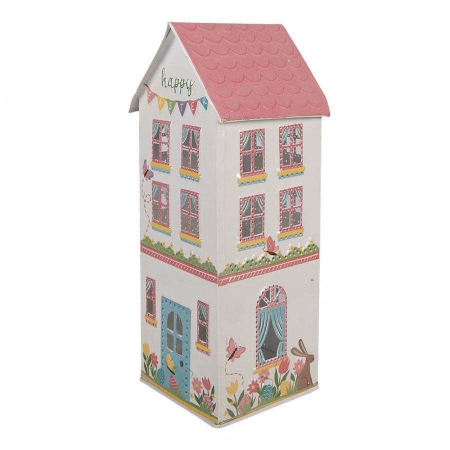 Decorative Figurine House 11x12x28 Cm White Metal - 11*12*28 cm
