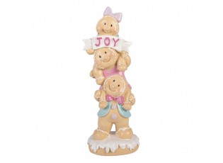 Christmas Decoration Figurine Gingerbread Man 11x9x30 Cm Brown Plastic - 11*9*30 cm