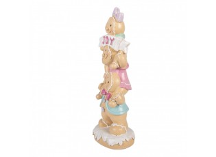 Christmas Decoration Figurine Gingerbread Man 11x9x30 Cm Brown Plastic - 11*9*30 cm