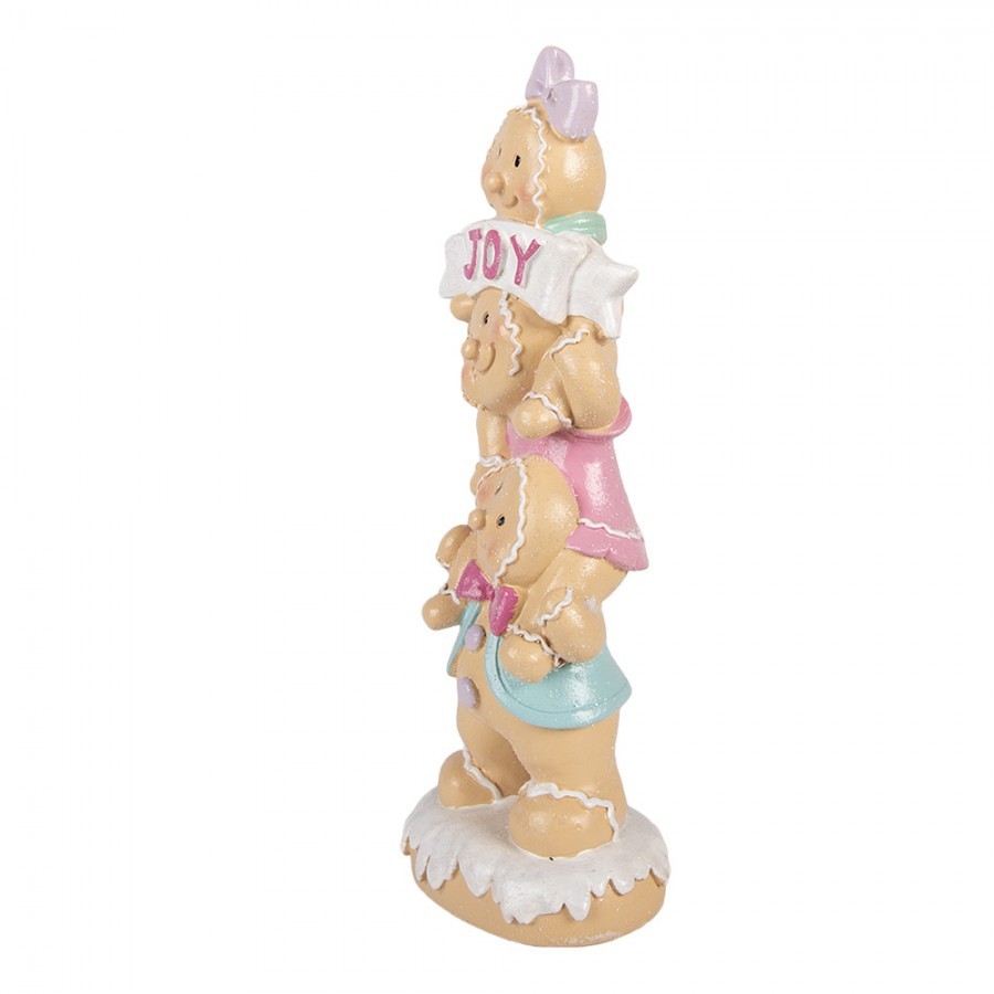 Christmas Decoration Figurine Gingerbread Man 11x9x30 Cm Brown Plastic - 11*9*30 cm