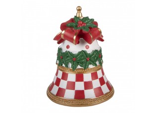 Christmas Decoration Figurine Bell ? 16x20 Cm White Plastic - ? 16*20 cm