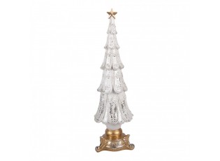 Christmas Decoration Figurine Christmas Tree ? 9x30 Cm White Plastic - ? 9*30 cm