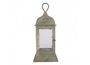 Zelená kovová vintage lucerna Simia - 20*20*49 cm